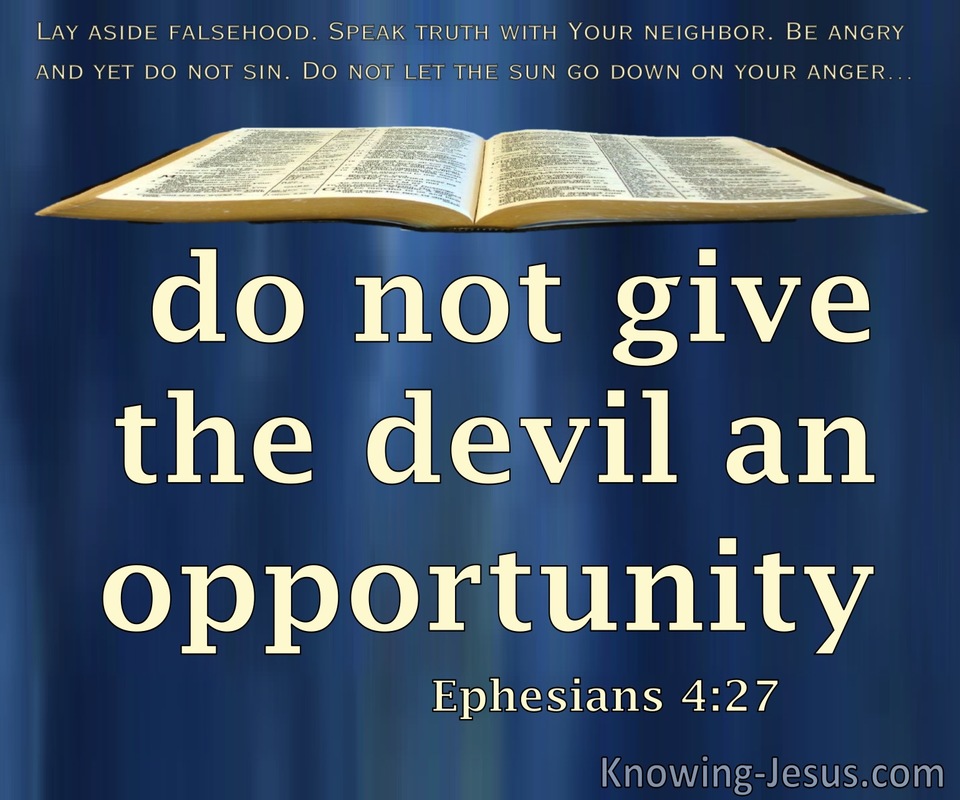 Ephesians 4:27 Do Not Give The Devil An Opportunity (blue)